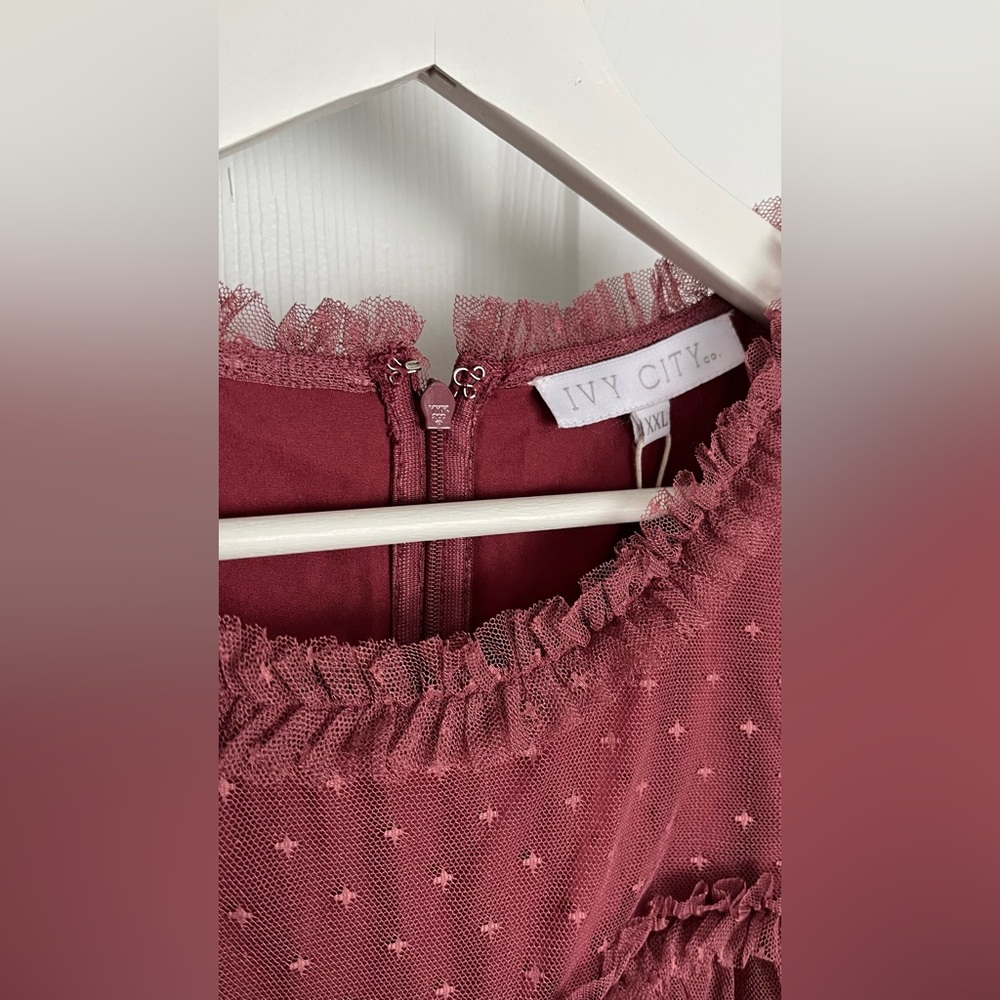 Ivy City Co. Whimsical dress in Fuchsia, size XXL - Picture 8 of 11